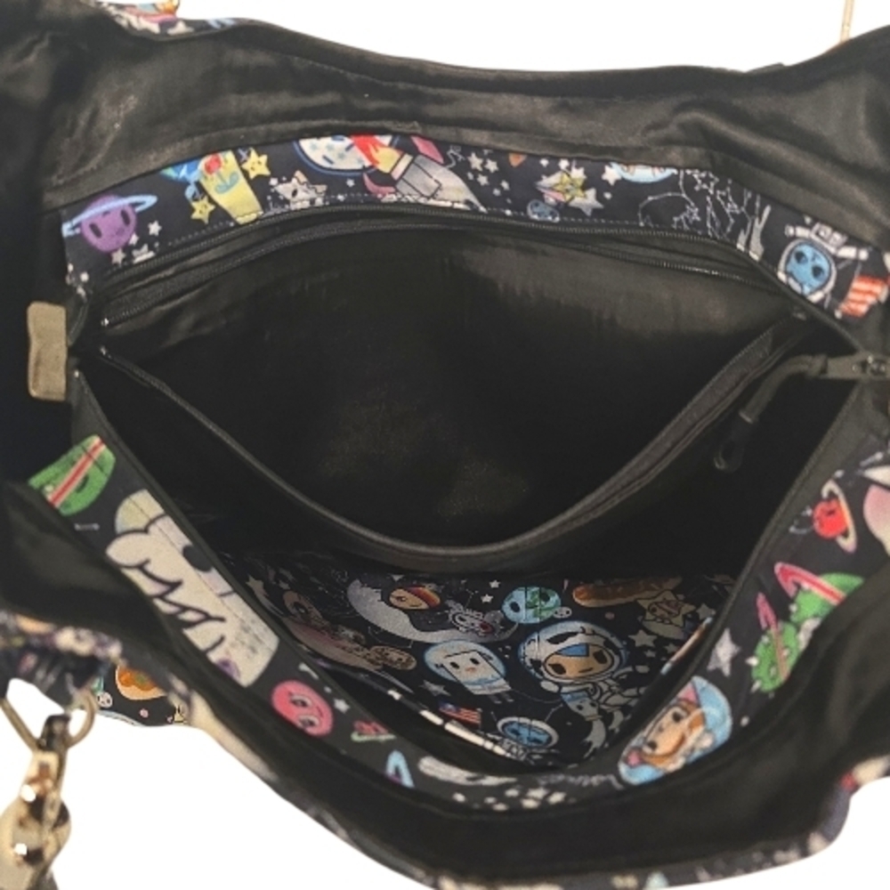 Black Unicorn Galaxy Space Themed Galactic Pony Custom Made Bag - Picture 11 of 13